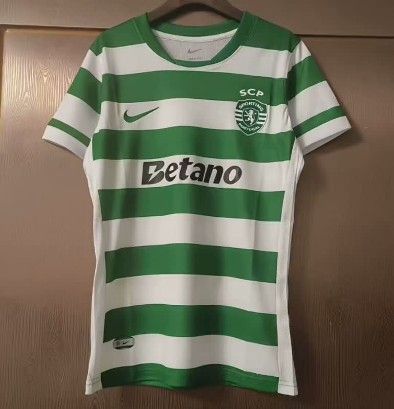 AAA(Thailand) Sporting Lisbon 25/26 Home Women Soccer Jersey