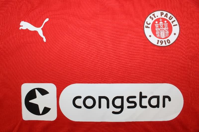 AAA(Thailand) St Pauli 25/26 Red Soccer Jersey