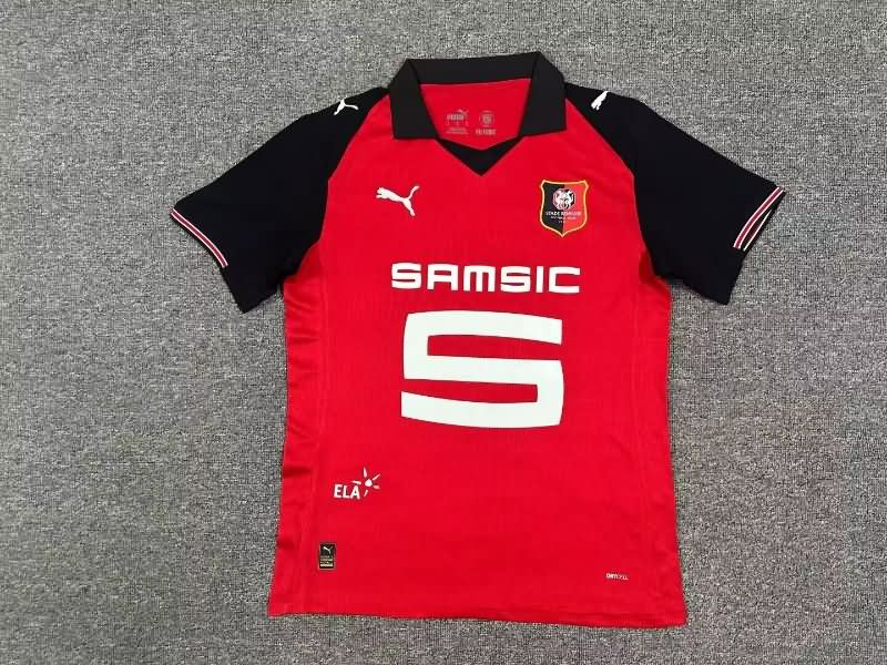 AAA(Thailand) Stade Rennais 25/26 Home Soccer Jersey