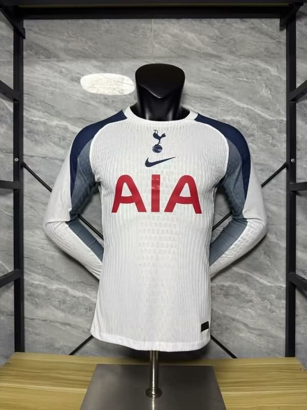 AAA(Thailand) Tottenham Hotspur 25/26 Home Long Sleeve Soccer Jersey (Player)
