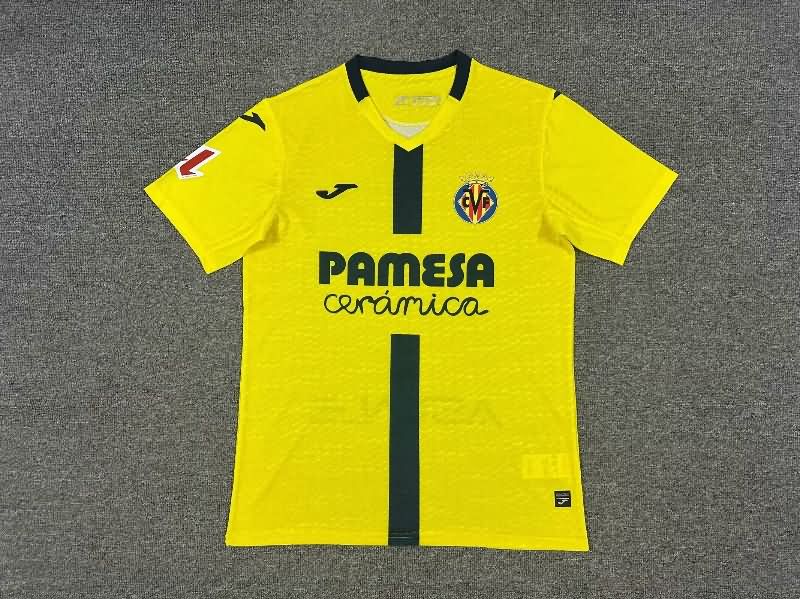 AAA(Thailand) Villarreal 25/26 Home Soccer Jersey