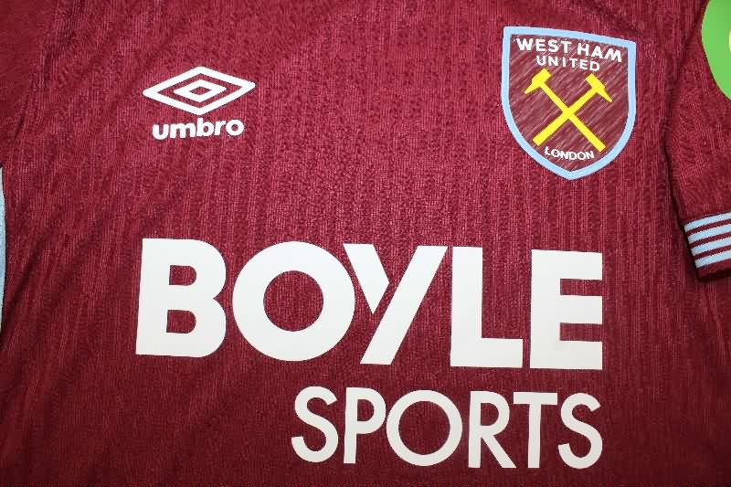 AAA(Thailand) West Ham 25/26 Home Soccer Jersey (Player)
