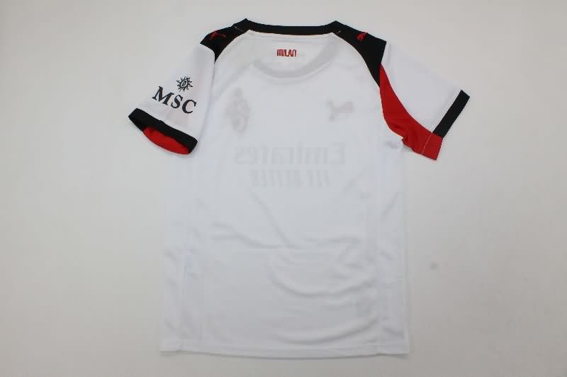 AC Milan 25/26 Kids Away Soccer Jersey And Shorts