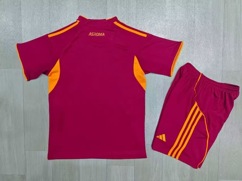 AS Roma 25/26 Kids Home Soccer Jersey And Shorts