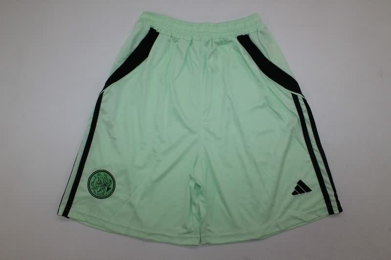 Ajax 25/26 Kids Goalkeeper Green Soccer Jersey And Shorts