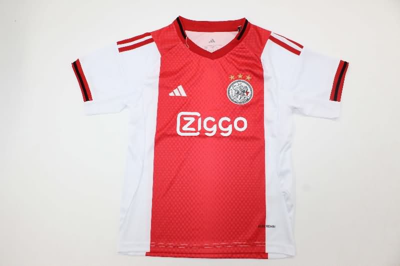 Ajax 25/26 Kids Home Soccer Jersey And Shorts