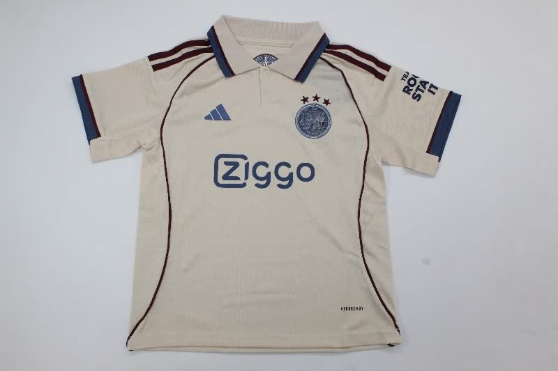 Ajax 25/26 Kids Third Soccer Jersey And Shorts