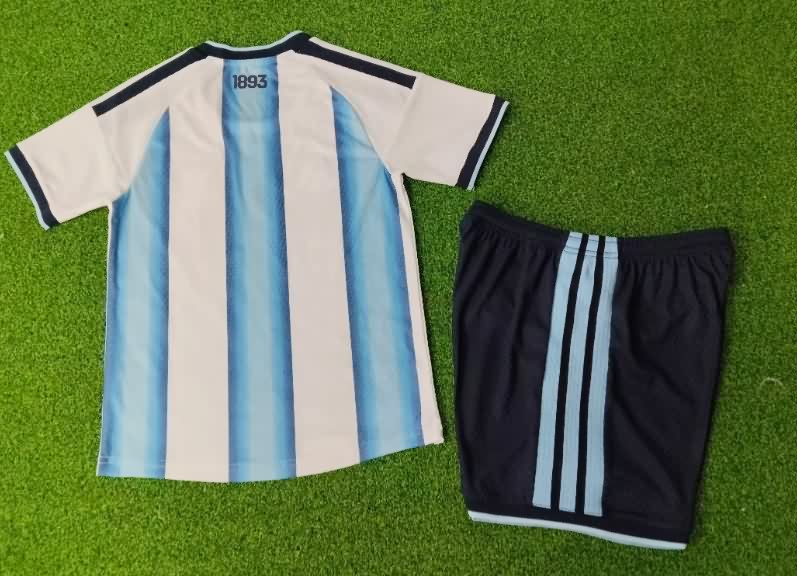 Argentina 2026 Kids World Cup Home Soccer Jersey And Shorts (Player)