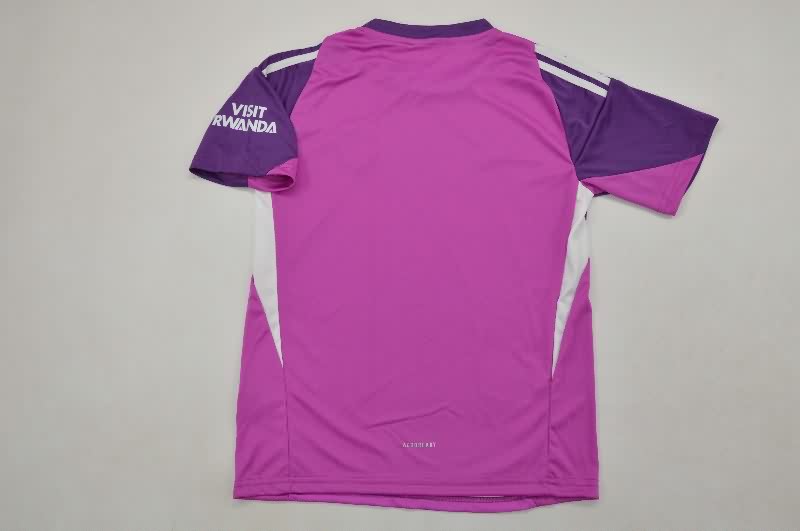 Arsenal 25/26 Kids Goalkeeper Purple Soccer Jersey And Shorts