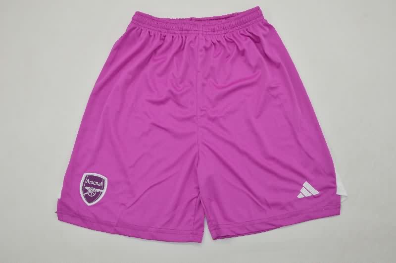 Arsenal 25/26 Kids Goalkeeper Purple Soccer Jersey And Shorts