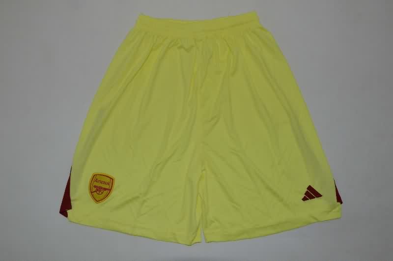 Arsenal 25/26 Kids Goalkeeper Yellow Soccer Jersey And Shorts