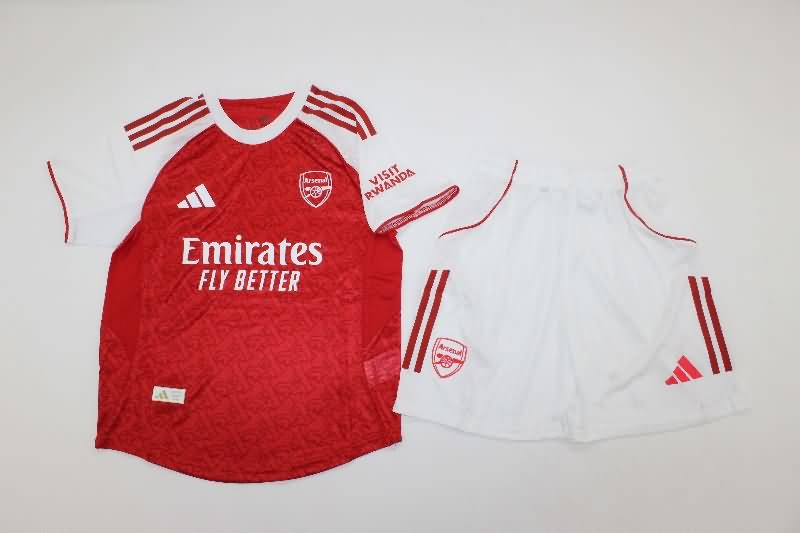 Arsenal 25/26 Kids Home Soccer Jersey And Shorts (Player)