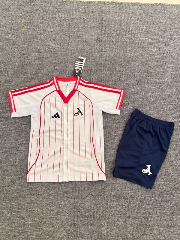 Arsenal 25/26 Kids Travel Soccer Jersey And Shorts