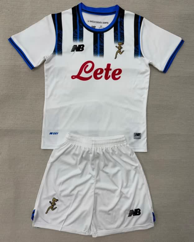 Atalanta BC 25/26 Kids Away Soccer Jersey And Shorts Atalanta BC 25/26 Kids Away Soccer Jersey And Shorts
