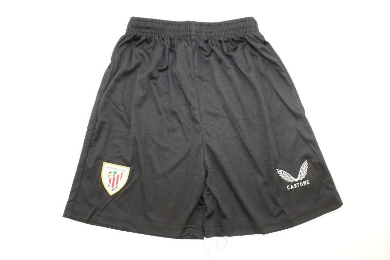 Athletic Bilbao 25/26 Kids Goalkeeper Black Soccer Jersey And Shorts