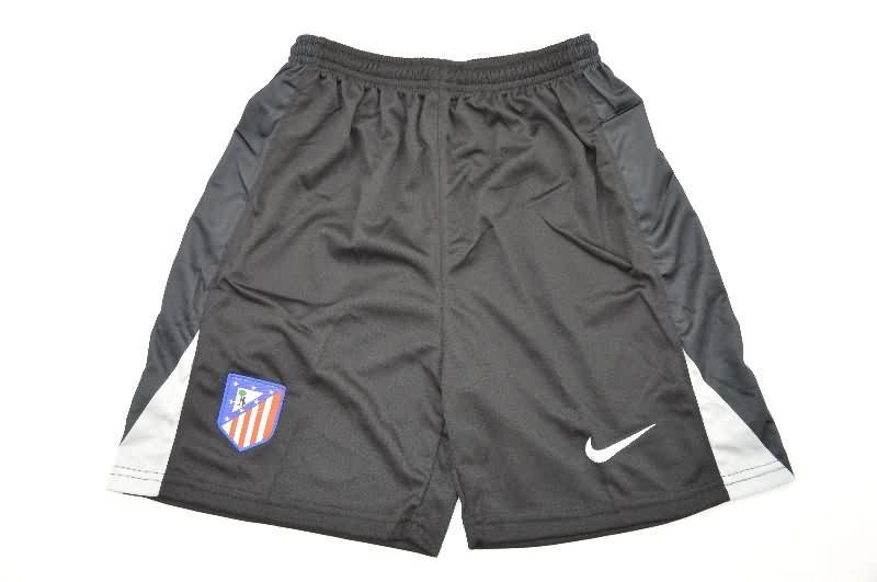 Atletico Madrid 25/26 Kids Goalkeeper Black Soccer Jersey And Shorts