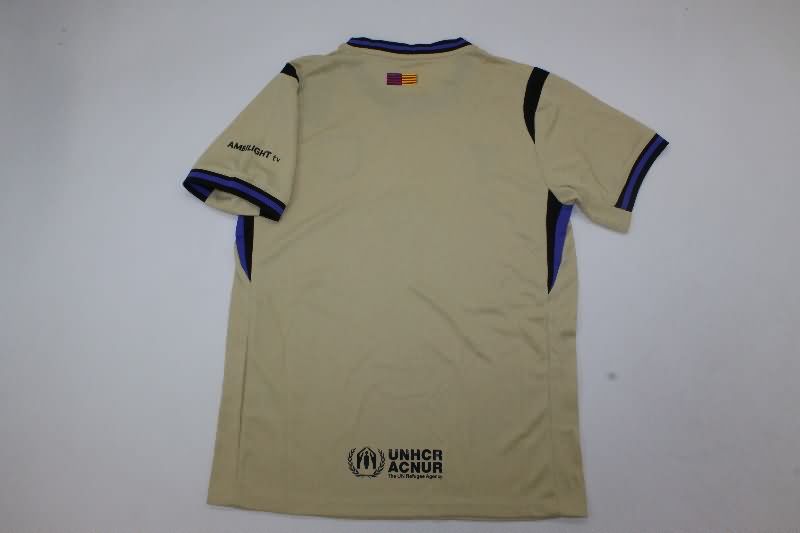 Barcelona 25/26 Kids Away Soccer Jersey And Shorts Leaked