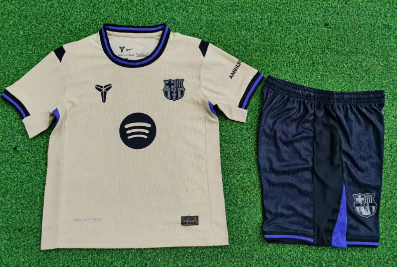 Barcelona 25/26 Kids Away Soccer Jersey And Shorts (Player)