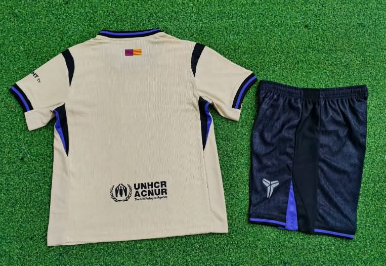 Barcelona 25/26 Kids Away Soccer Jersey And Shorts (Player)