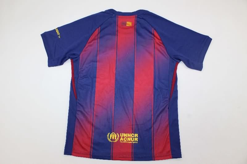 Barcelona 25/26 Kids Home Soccer Jersey And Shorts
