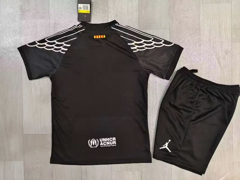 Barcelona 25/26 Kids Special Soccer Jersey And Shorts 02