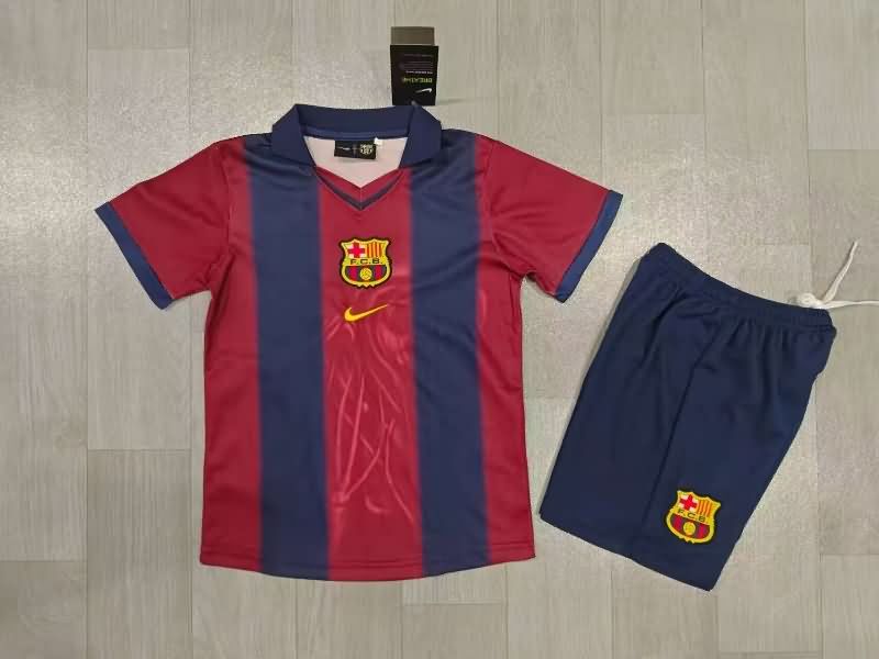 Barcelona 25/26 Kids Special Soccer Jersey And Shorts 03
