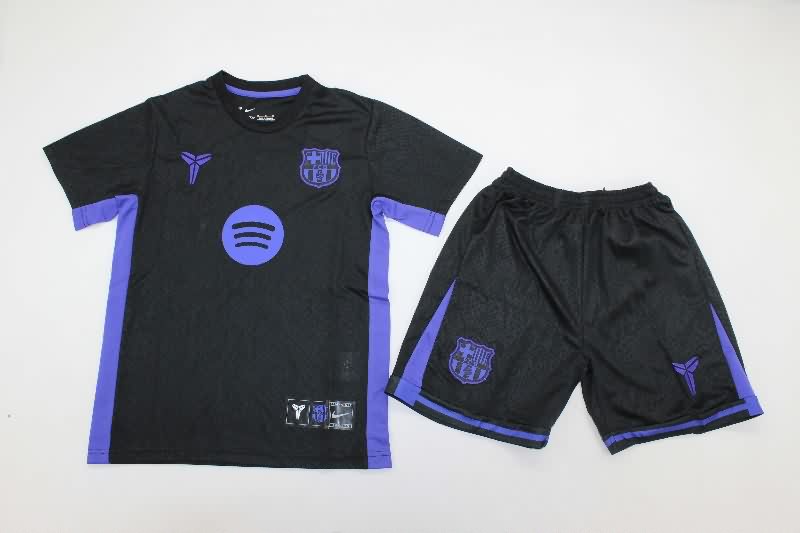 Barcelona 25/26 Kids Special Soccer Jersey And Shorts 05