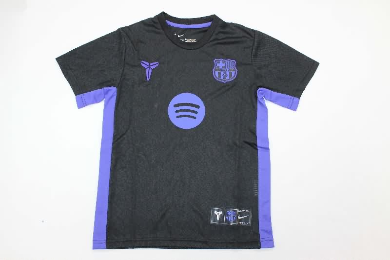 Barcelona 25/26 Kids Special Soccer Jersey And Shorts 05
