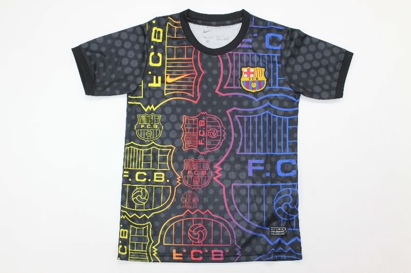 Barcelona 25/26 Kids Special Soccer Jersey And Shorts 06