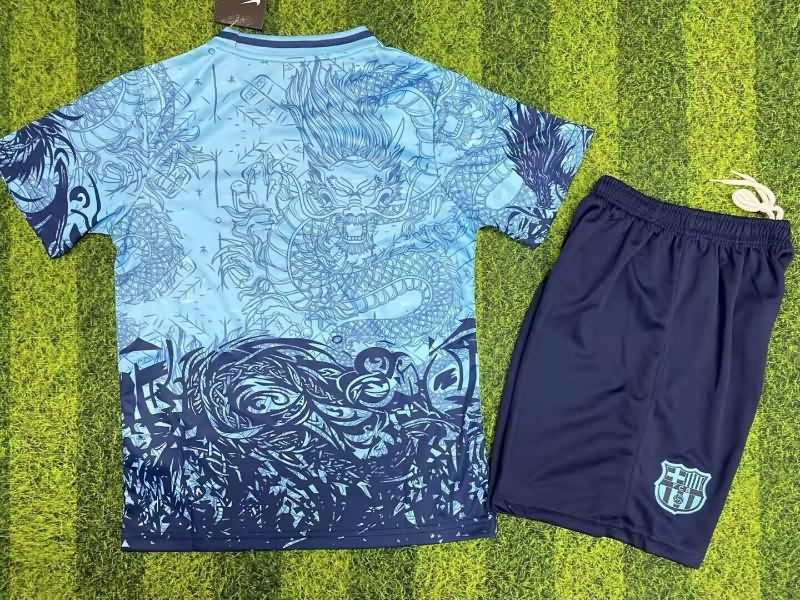 Barcelona 25/26 Kids Special Soccer Jersey And Shorts 09
