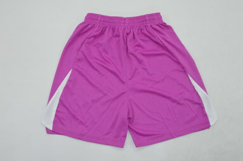 Bayern Munich 25/26 Kids Goalkeeper Purple Soccer Jersey And Shorts