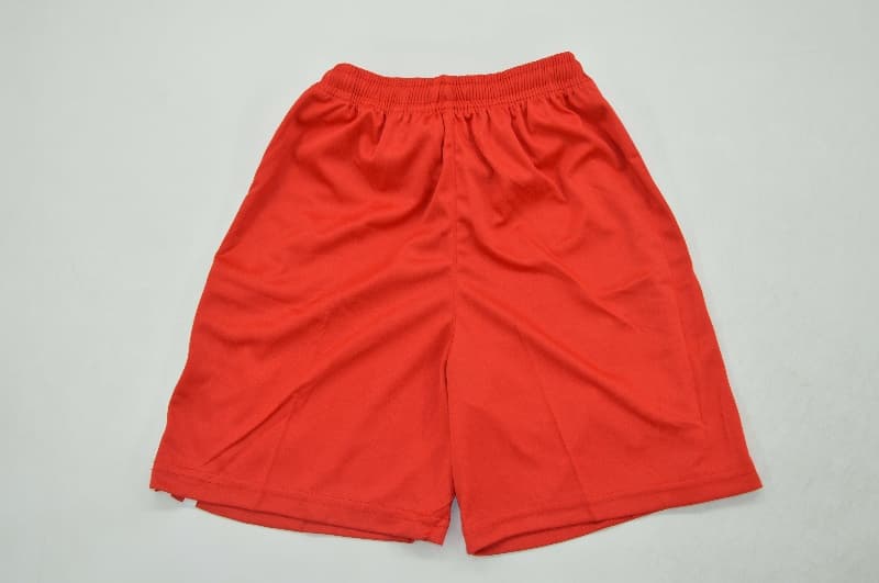 Bayern Munich 25/26 Kids Goalkeeper Red Soccer Jersey And Shorts