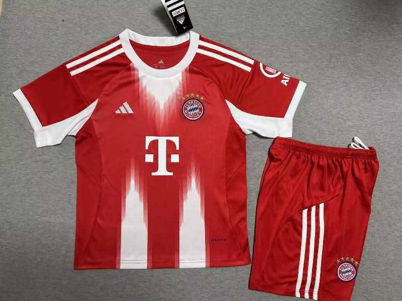 Bayern Munich 25/26 Kids Home Soccer Jersey And Shorts Leaked