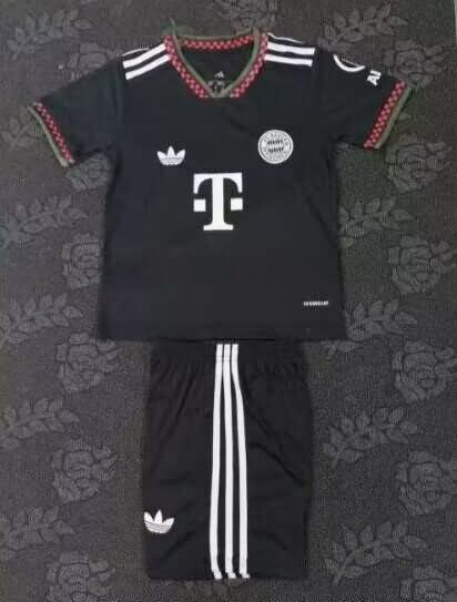 Bayern Munich 25/26 Kids Third Soccer Jersey And Shorts Leaked
