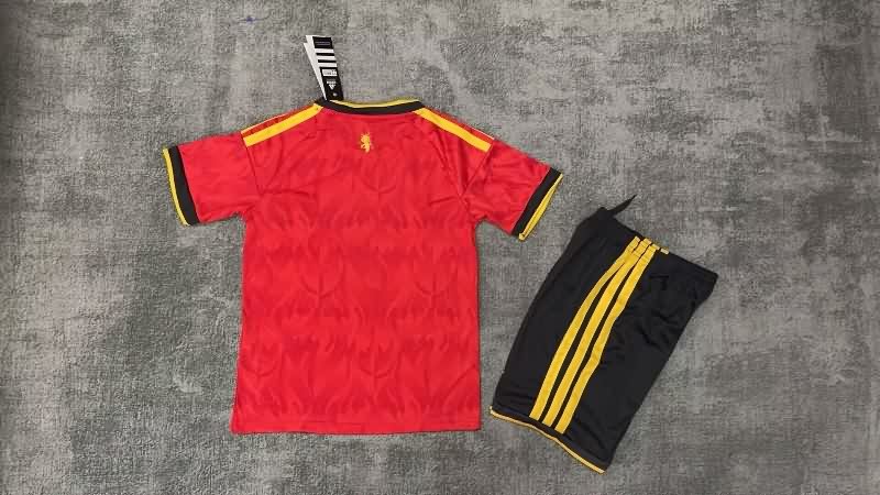 Belgium 2026 Kids World Cup Home Soccer Jersey And Shorts