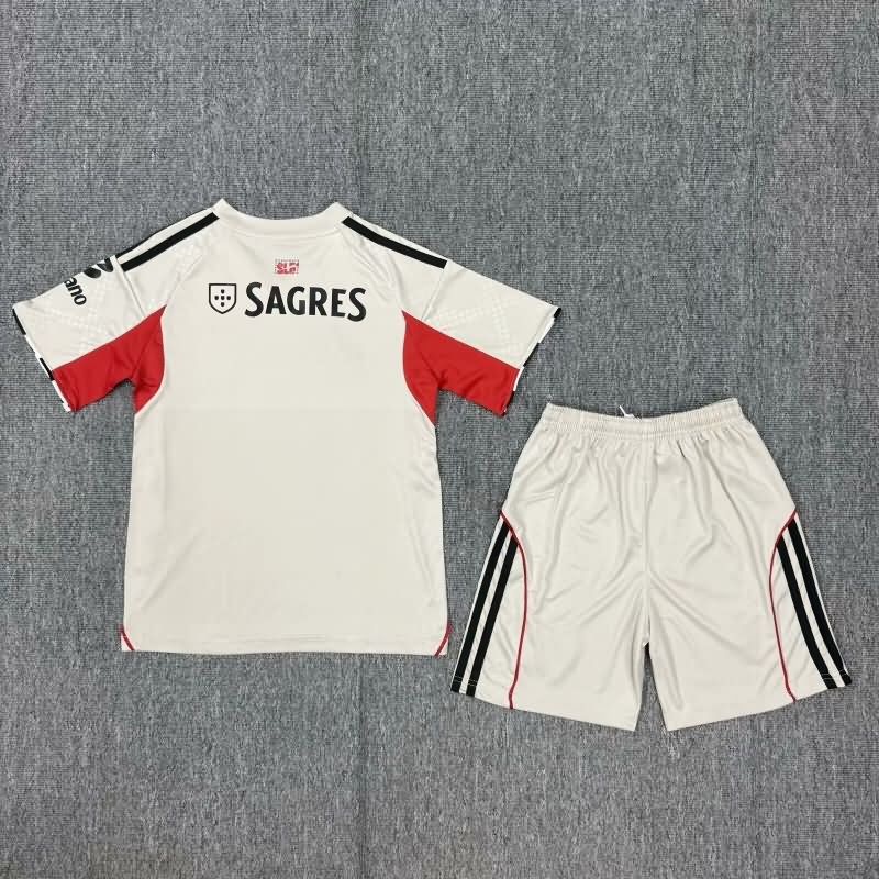 Benfica 25/26 Kids Away Soccer Jersey And Shorts