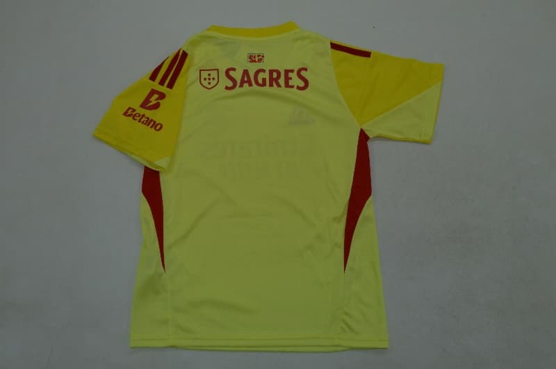 Benfica 25/26 Kids Goalkeeper Yellow Soccer Jersey And Shorts