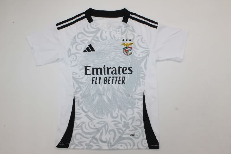 Benfica 25/26 Kids White Soccer Jersey And Shorts