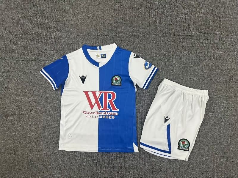 Blackburn 25/26 Kids Home Soccer Jersey And Shorts
