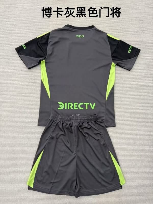Boca Juniors 25/26 Kids Goalkeeper Black Soccer Jersey And Shorts
