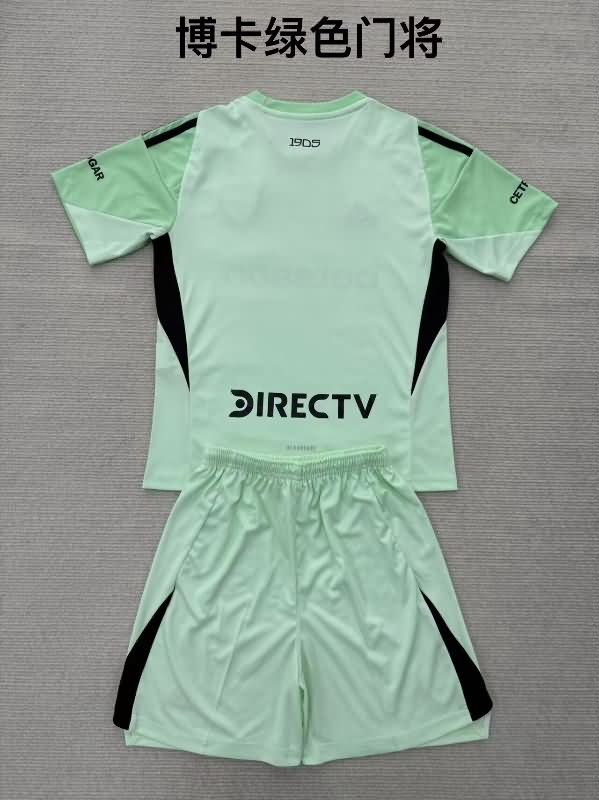 Boca Juniors 25/26 Kids Goalkeeper Green Soccer Jersey And Shorts