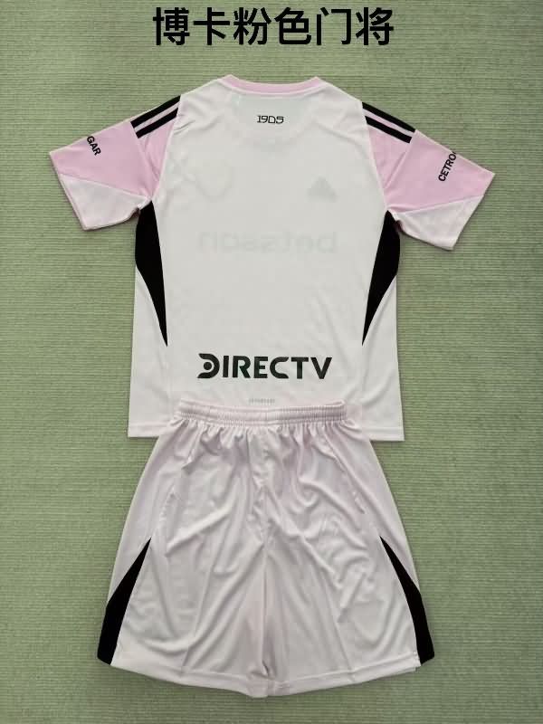 Boca Juniors 25/26 Kids Goalkeeper Pink Soccer Jersey And Shorts