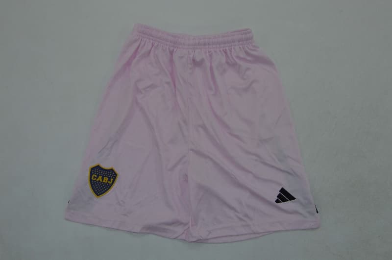 Boca Juniors 25/26 Kids Goalkeeper Pink Soccer Jersey And Shorts