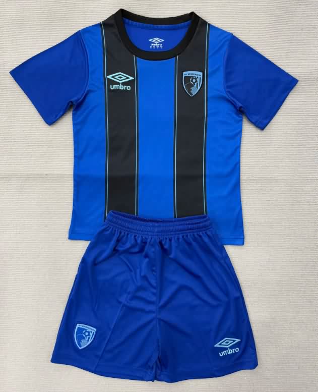 Bournemouth 25/26 Kids Away Soccer Jersey And Shorts