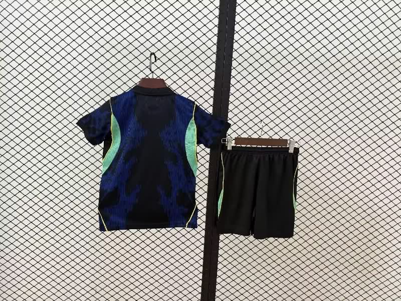 Brazil 2026 Kids Away Soccer Jersey And Shorts