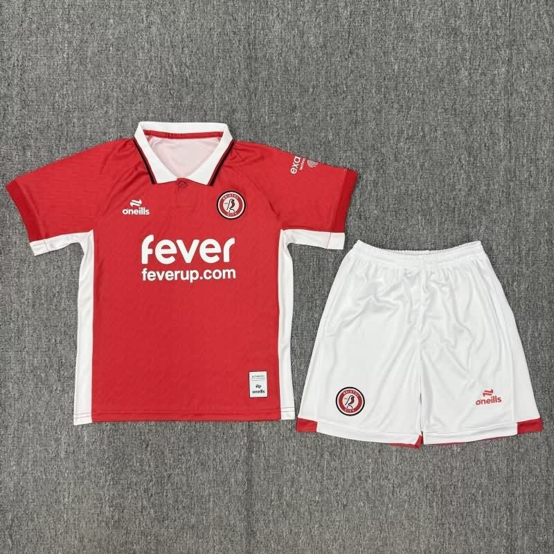 Bristol City 25/26 Kids Home Soccer Jersey And Shorts