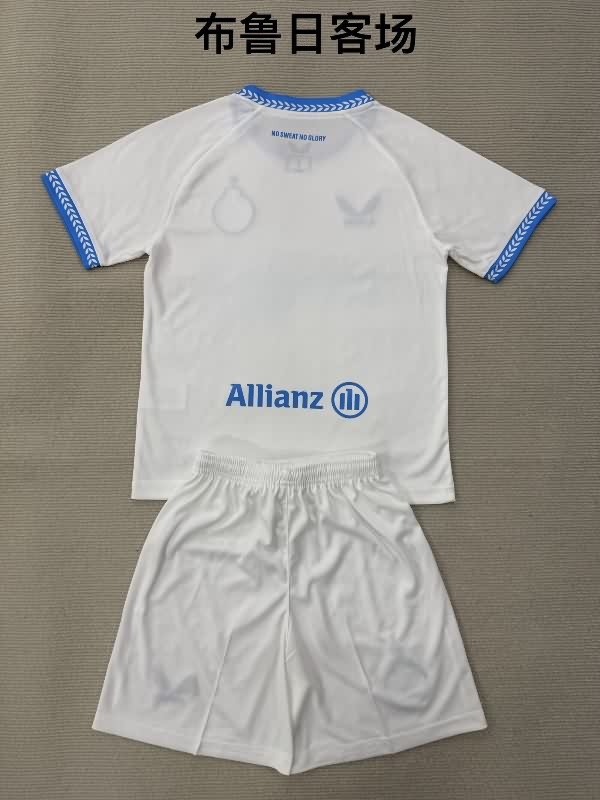 Brugge 25/26 Kids Away Soccer Jersey And Shorts