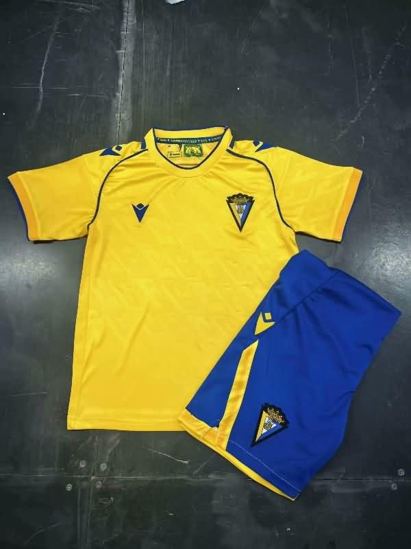 Cadiz 25/26 Kids Home Soccer Jersey And Shorts
