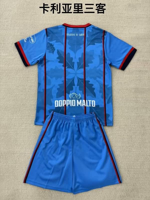Cagliari 25/26 Kids Third Soccer Jersey And Shorts