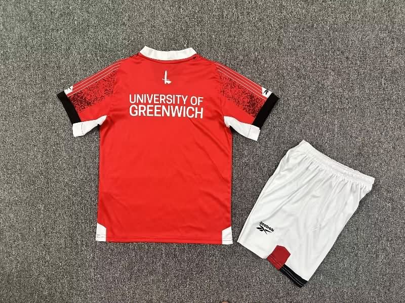 Charlton Athletic 25/26 Kids Home Soccer Jersey And Shorts